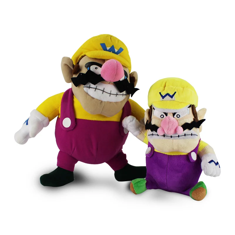 

2style 25to31cm Super Mario wario Plush Doll Toys Stuffed standing Wario plush doll toy Kids Gift