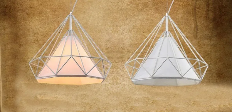 birdcage chandeliers Scandinavian modern minimalist art pyramid iron chandelier creative restaurant lights (4)