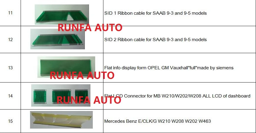 Инструменты для ремонта Пикселей Ленты Sid2 Sid 2 кабель для SAAB 93 95 9-3 9-5 дисплей 5 шт. и паяльник 220 В 40 Вт наконечник