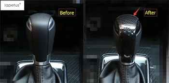 

Lapetus Carbon Fiber Style Interior Refit Kit For Mazda CX-3 CX3 2015 - 2020 Gear Shift Knob Handle Cover Trim Accessories