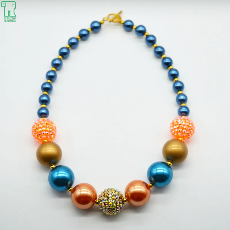 dark blue beads necklace