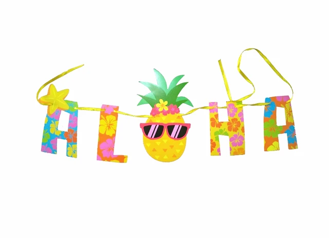 LUMOOM Hawaii Party Deko Set - 12-teilig Mit Flamingo & Palmen