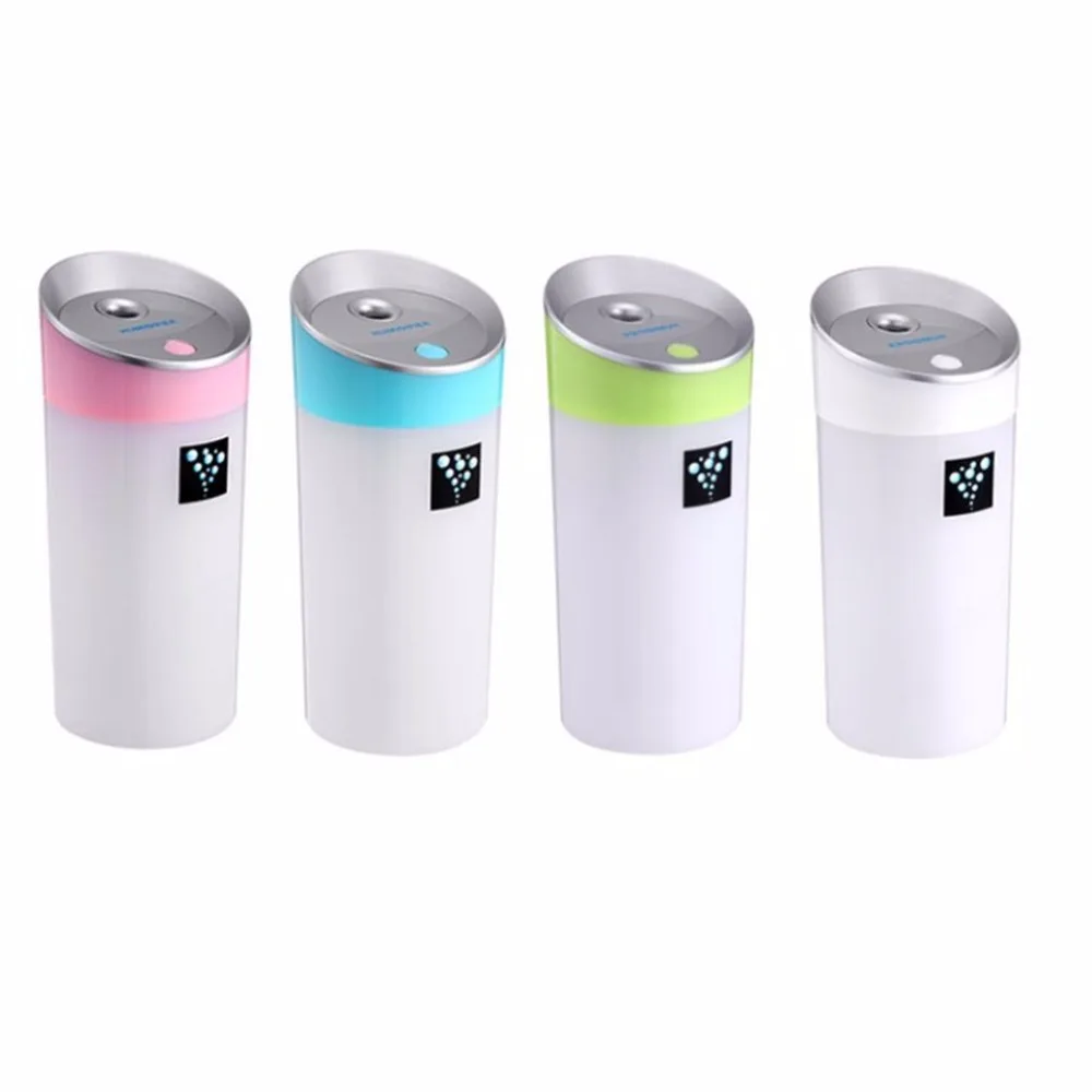 

USB Rechargeable Humidifier Home Office Cup Shape Car Aromatherapy Mist Maker Small Size Air Cleaner Humidifier Four Color