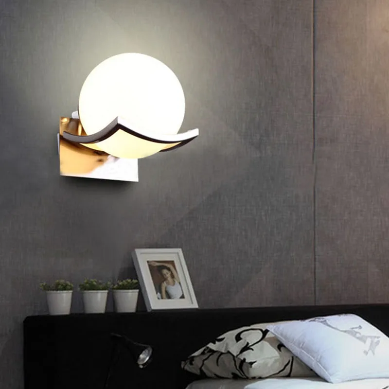 Novelty Modern led wall lamp Ac 90 260v e14 metal wall lights for home