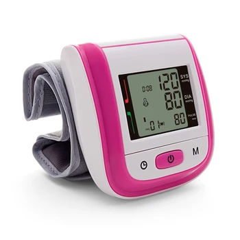 

Tonometer Automatic Wrist Digital Blood Pressure Monitor Digital lcd Sphgmomanometer Heart Beat Rate Pulse Meter 2016