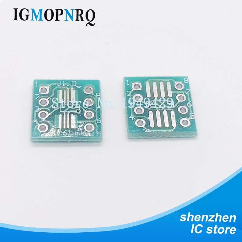 

10PCS TSSOP8 SSOP8 SOP8 SMD to DIP8 IC Adapter Converter Socket Board Module Adapters Plate 0.65mm 1.27mm Integrated