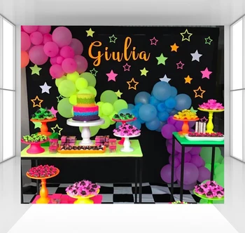 

Little stars Photo background photography backdrops for baby shower photo studio props booth party decor table dessert CZ-158