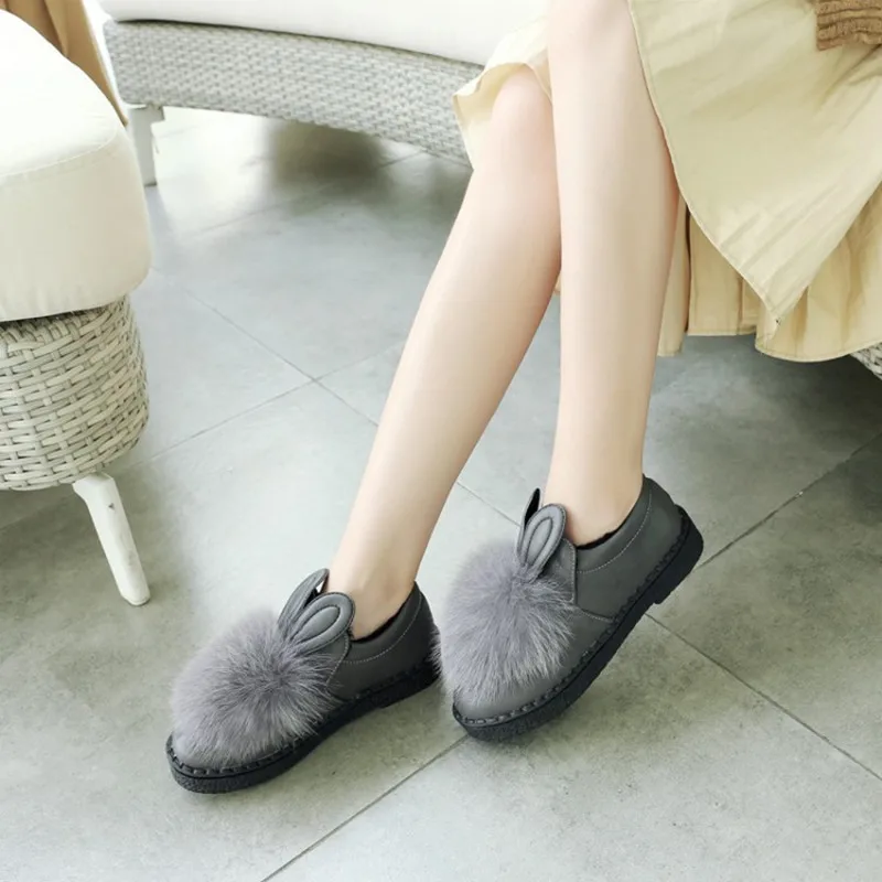 Женские туфли лоферы с бантиком и кроличьими ушками размеры 34 45|loafers slip on|flats