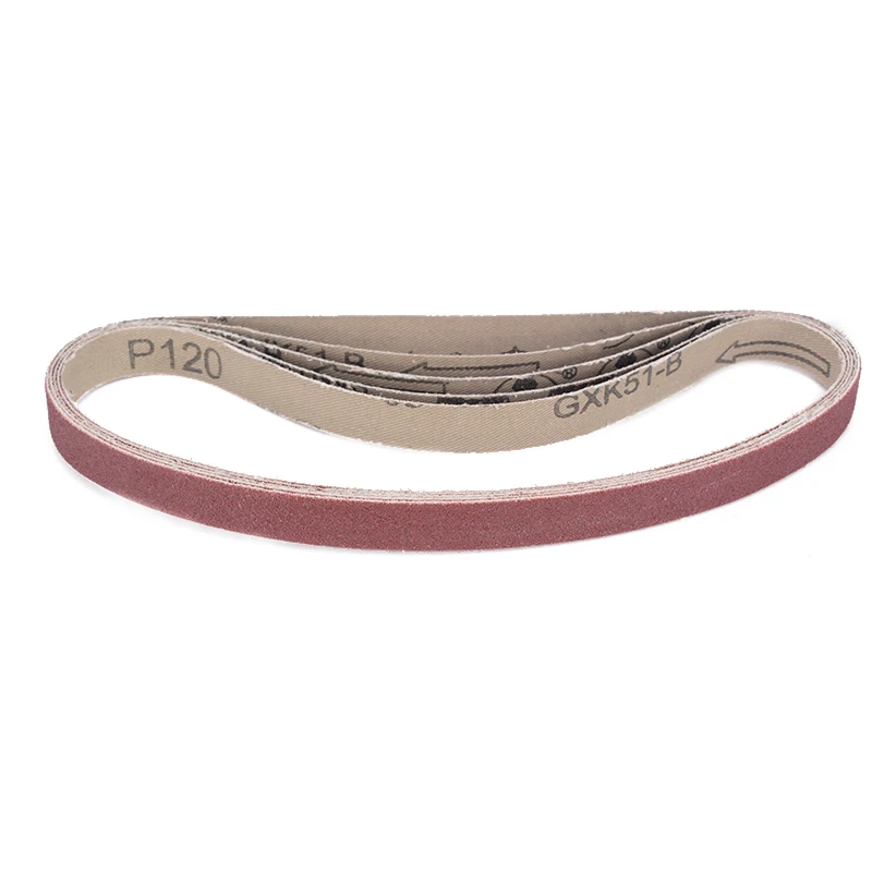 20pcs Sander Belts 13mm*457mm 40-120 Grit Mixed Sanding Belts Abrasive Polisher Paper Sander Power Tool