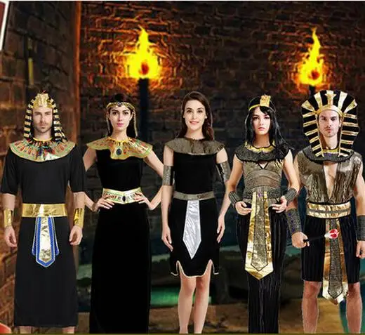

Egypt cosplay Adult Halloween costumes Egyptian Pharaoh costume Lovers dress Arabia clothing Rome warrior Clothes Greek dress