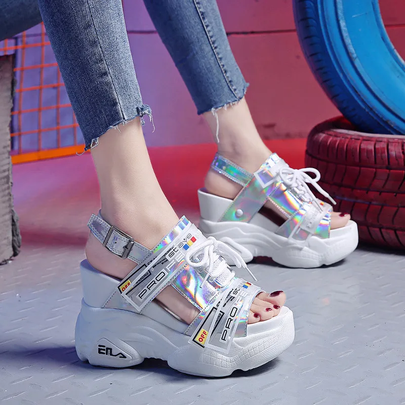 

2019 new women sandals super high heel women platform sandals buckle strap gladiator fashion women shoes 11 cm heel
