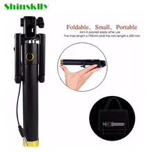 Shinsklly самопроводный телефон полюс Универсальный самоскладной рычаг селфи палка для iPhone samsung htc SONY Nokia LG Xiaomi