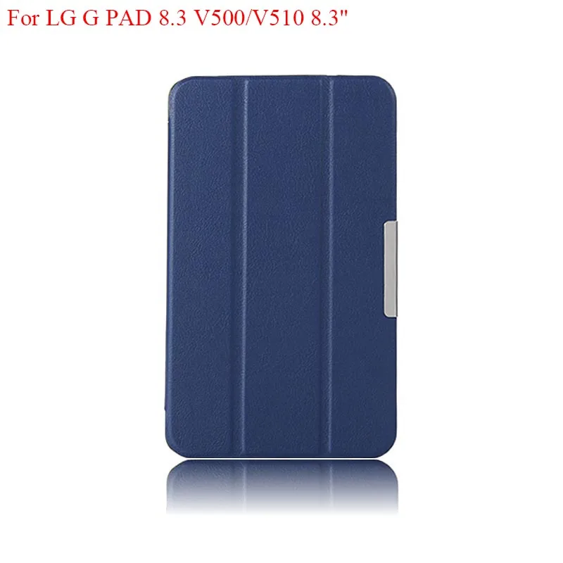 

For LG G Pad 8.3 V500 V510 gpad 8.3" Tablet Case Ultra thin PU Leather Flip Stand Tri-Fold Protective Funda Cover Custer Shell