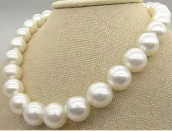 

HUGE 18"12-13MM NATURAL SOUTH SEA GENUINE WHITE ROUND PEARL NECKLACE JG98AA