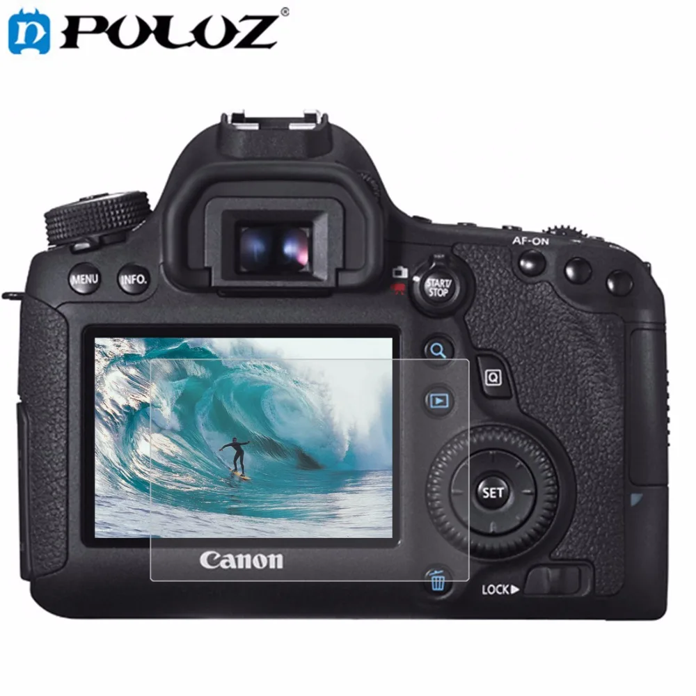 

PULUZ Camera 2.5D Curved Edge 9H Surface Hardness Tempered Glass Screen Protector for Canon 6D Camera Accessories