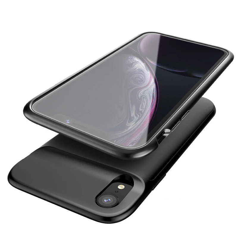 Для iPhone 6 6s 7 8 Plus чехол для зарядного устройства для iPhone X XS Max XR тонкий силиконовый резервный блок питания зарядное устройство задняя крышка аудио