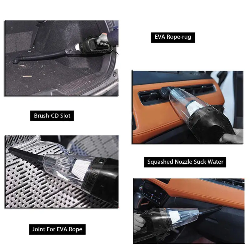 Dirt Hot Cyclonic Duster Portable Vacuum Wet/dry Car 150w Handheld Hand-held