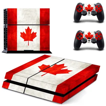 

Canada National Flag PS4 Skin Sticker Decal for Sony PlayStation 4 Console and 2 controller skins PS4 Stickers Vinyl Accessory