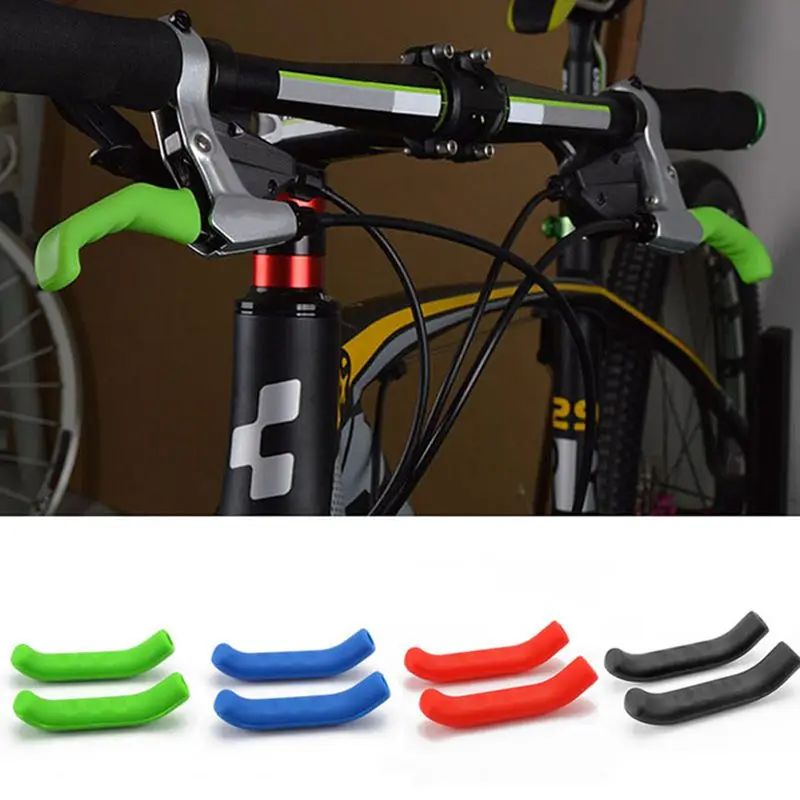 

1 Pair Bicycle Brake Lever Protector Cycling Accessories Bike Silicone Sleeve Universal Protective Gear MTB Handle Sleeves