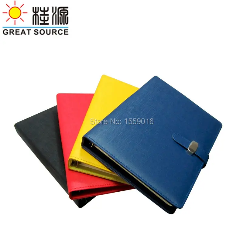 

B5 leather cover 9 rings binder notebook