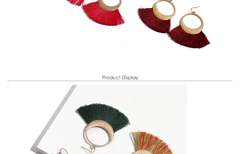 AYAYOO Fashion Tassel Earrings Boho Bohemian Long Earrings For Women Fringes Ethnic Handmade Party Drop Earring Jewelry (3)