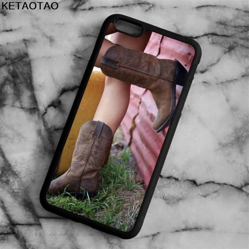 KETAOTAO кантри девушка в сапогах телефон чехол s для iPhone 4S 5S 6 6S 7 8 XR XS Max PLUSSE S4 5 Чехол