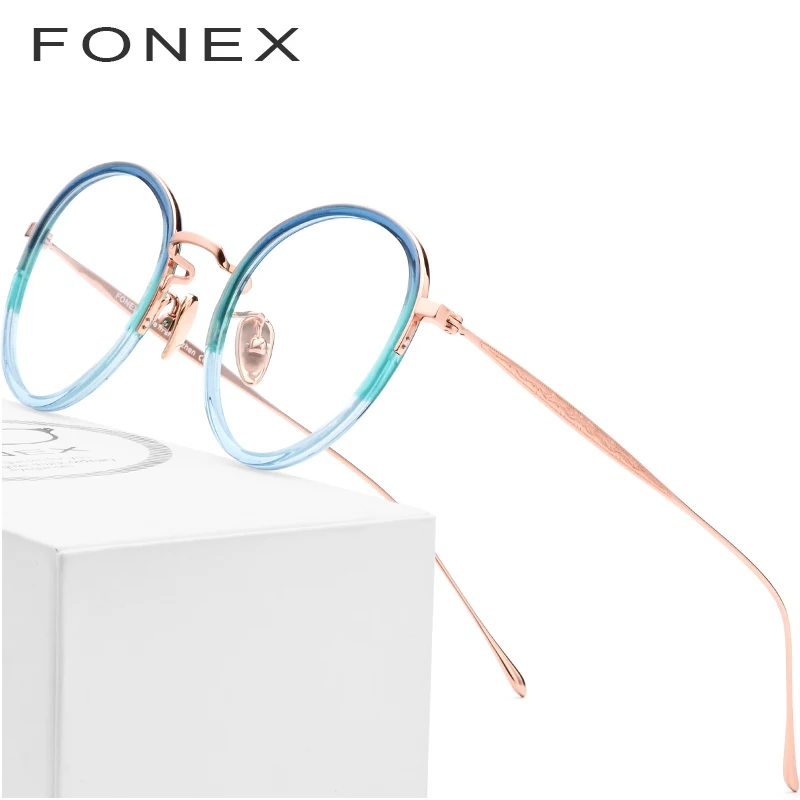 

Pure B Titanium Optical Glasses Frame Women Fashion Vintage Round Prescription Eyeglasses Men Retro Myopia Spectacles Eyewear
