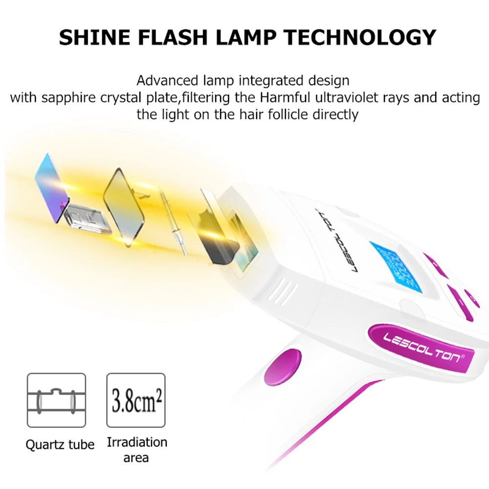 Lescolton IPL эпиляция 2 в 1 постоянный лазерный эпилятор T006i лазерная эпиляция для бритья депилятор женское тело бикини депилятор