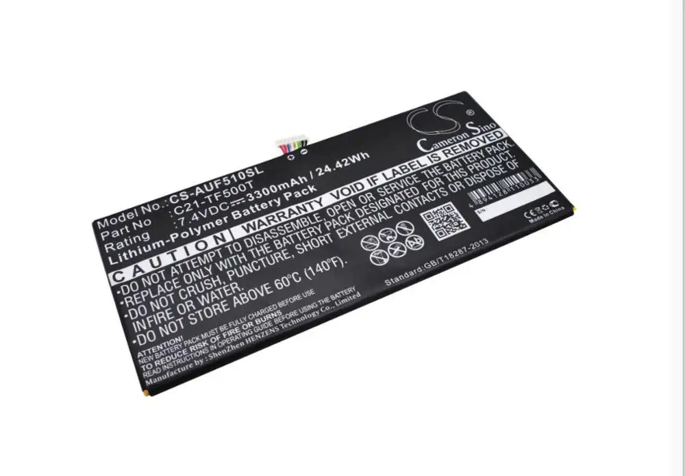 Cameron sino 3300 мАч батарея для ASUS Transformer Pad TF500T C21-TF500T планшет батарея литий-полимерный 24.42Wh