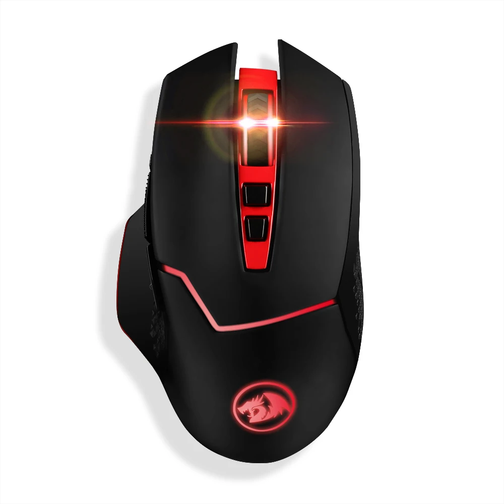 Redragon Professional Wireless Gaming Mouse 8 Buttons Mice for MMO Pro Gamers PC Computer Laptop