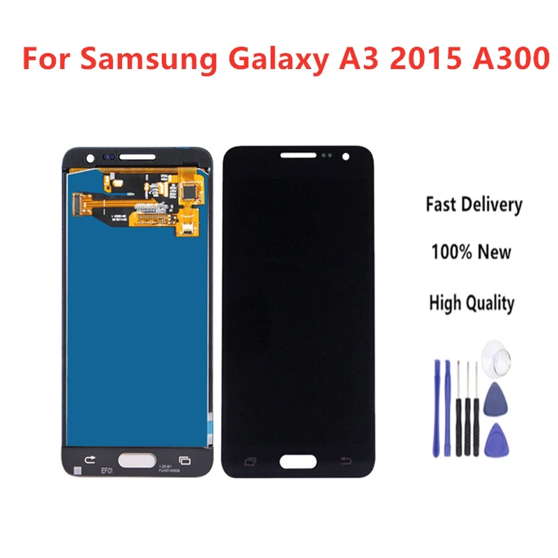 

100% Tested LCD For Samsung Galaxy A3 2015 A300 A3000 A300F A300M LCD Display + Touch Screen Assembly Replacement+Tools