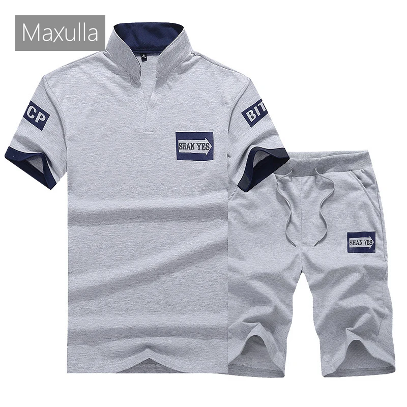 

Maxulla Summer Mens Sets Casual Male Sportswear Suits Sets Mens 2 Pieces Sets Clothing Sweatshirt Tracksuit Clothing 4XL,WA018