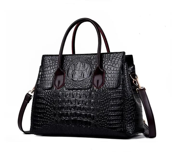 

Luxury Handbags Women Bags Designer Bags For Women 2019 Fashion Crocodile Leather Tote Bags Handbag Women Famous Brand 109