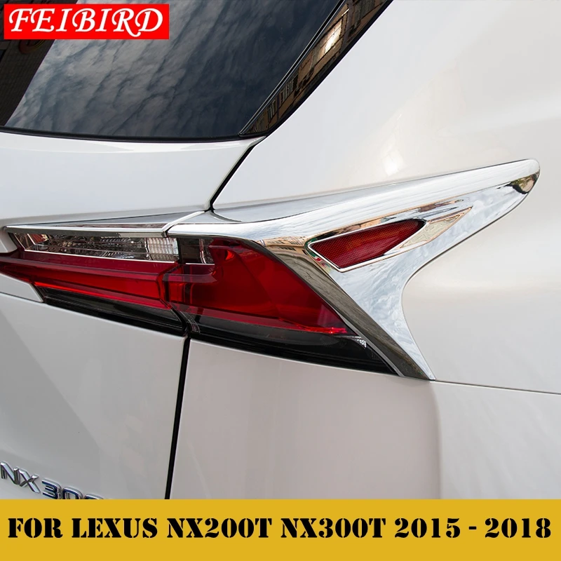Accessories For Lexus Nx Nx0t Nx300t 15 16 17 18 Rear Tail Trunk Light Lamp Frame Decoration Molding Cover Kit Trim Chromium Styling Aliexpress