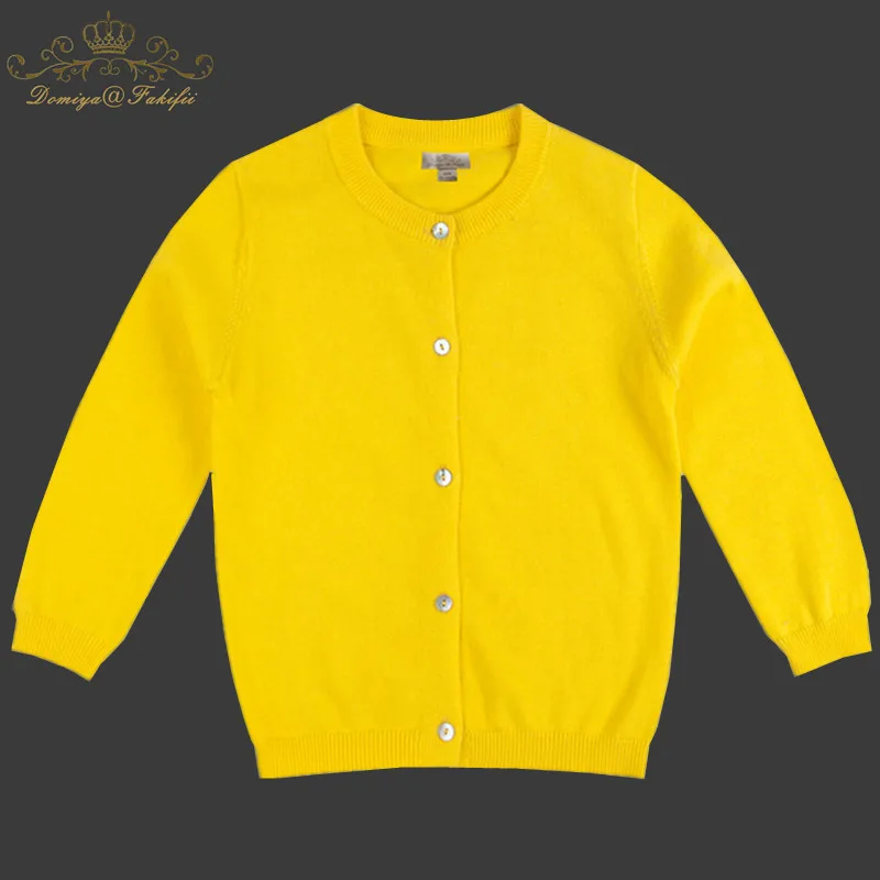 

2018 Brand Fashion Baby Children Clothing Boys Girls Yellow Knitted Cardigan Sweater Kid Spring Autumn Outerwear Baby Clothing