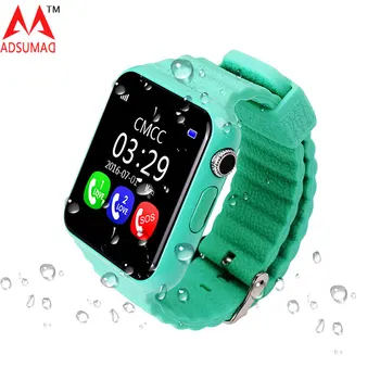 

Children smart watch GPS LBS tracker Security Anti-lost Waterproof 1.54"glass Screen With Camera Kids SOS MTK2503 CPU fast speed