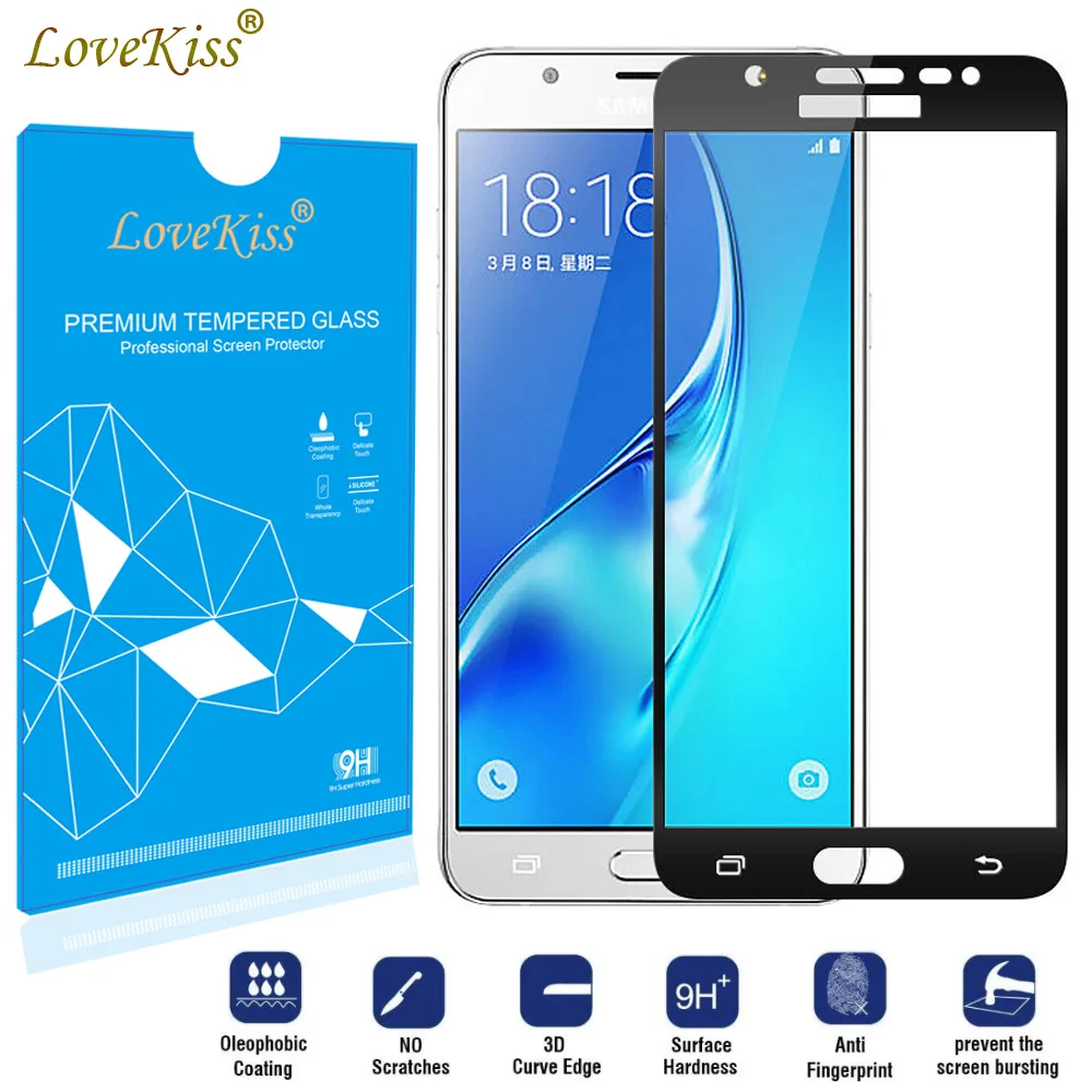 9H изогнутая полноразмерная пленка для Samsung Galaxy J7 Prime J7Prime G610 G610F полная защитная