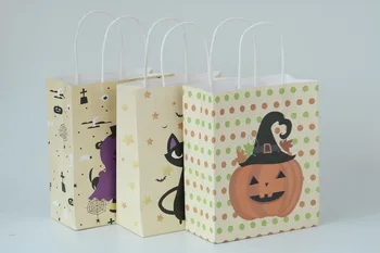 

Manufacturers selling Halloween candy bags bags Portable Halloween props Pumpkin candy bags gift bags