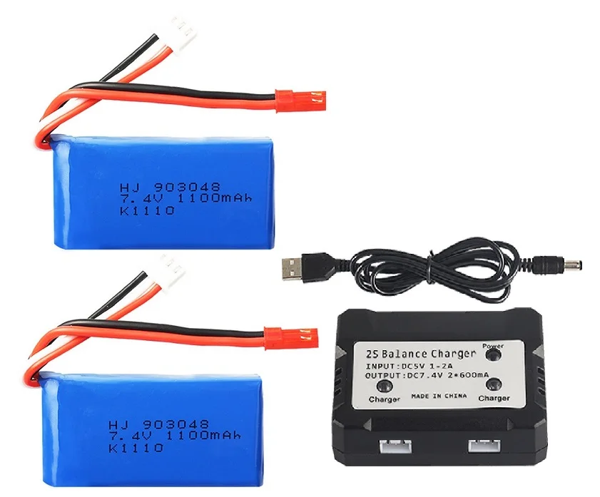 YUKALA оригинальный Wltoys A949 A959 A979 K929 1/18 Rc автомобиль Батарея 7 4 V 1100 мА/ч 27 части/USB