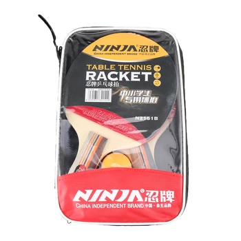

Professional Carbon Fiber Table Tennis Racket Blade Long Handle Shake-hand Table Tennis Set 2 Rackets +3 Table Tennis Balls 2151