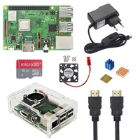 2018 Raspberry Pi 3 Model B+ Plus Kit 16 32GB Micro SD Card +Fan + 2.5A Switch Power Adapter+ HDMI Cable for Raspberry Pi 3 B+