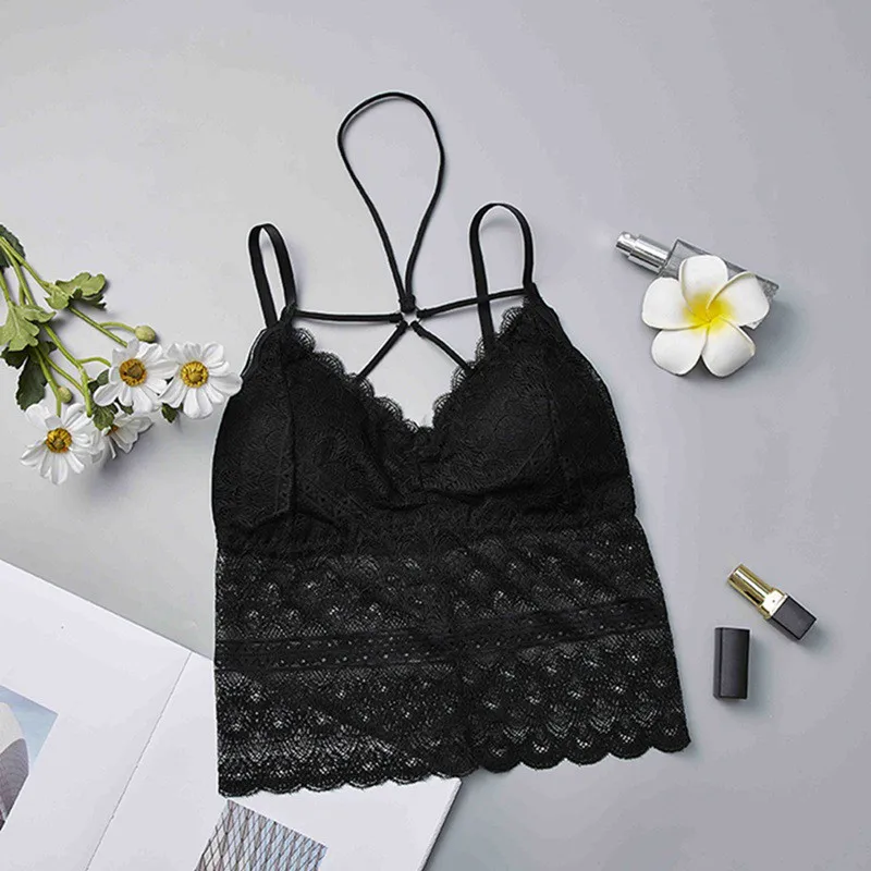 Summer Sexy Women's Tights Vest Lace Sexy Hanging Neck Bottoming Cut Shirt Beautiful Back Bra Top Summer Sexy Women's Tights Vest Lace Sexy Hanging Neck Bottoming Cut Shirt Beautiful Back Bra Top