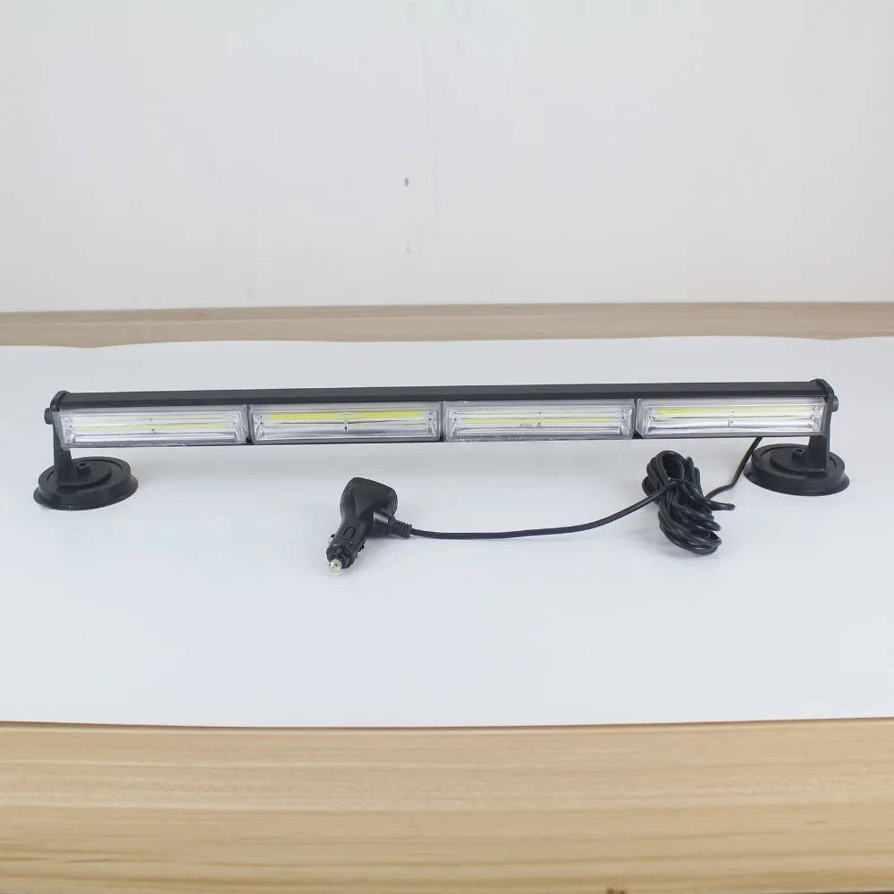 

24.8" 60W brightest COB LED Strobe Warning Car Roof Flashing Emergency Project light bar light with High Duty Magnetic