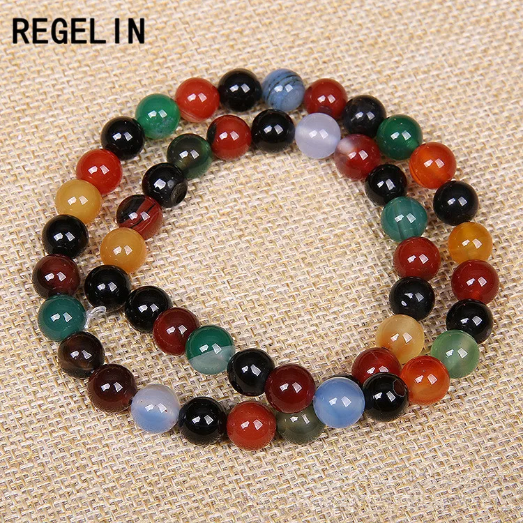 Бусины из натурального камня REGELIN 4/6/8/10 мм круглые кристаллы Drusy друза кварцевые