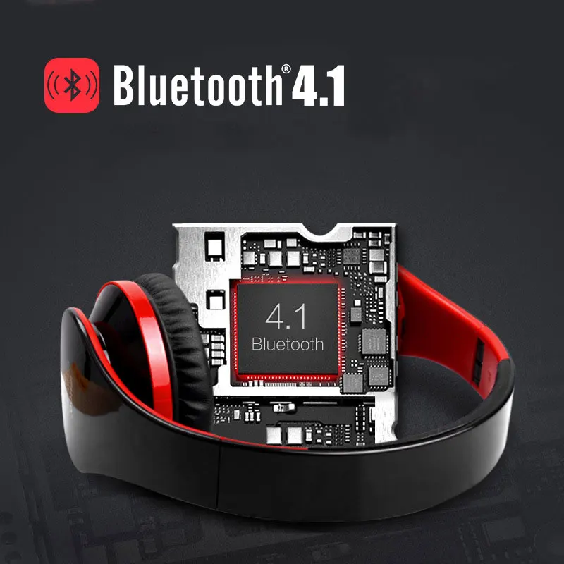 Беспроводные Bluetooth наушники, детская гарнитура с Bluetooth 4,1, стерео микрофон для музыки, складные спортивные наушники, проводная гарнитура