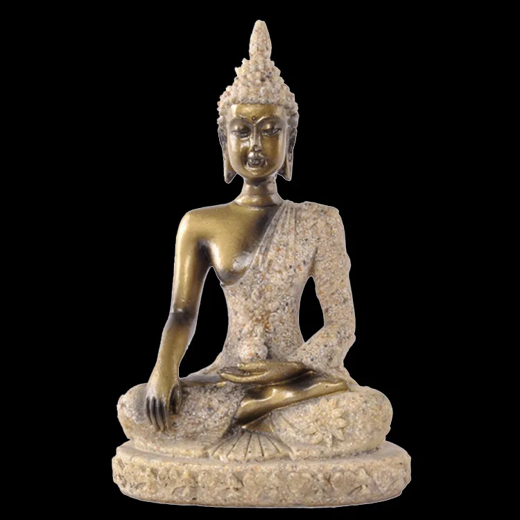 VILEAD 16 стиль природный песчаник статуя Будды Таиланд индийский Статуэтка фэншуй скульптура рождественские украшения для дома магазины