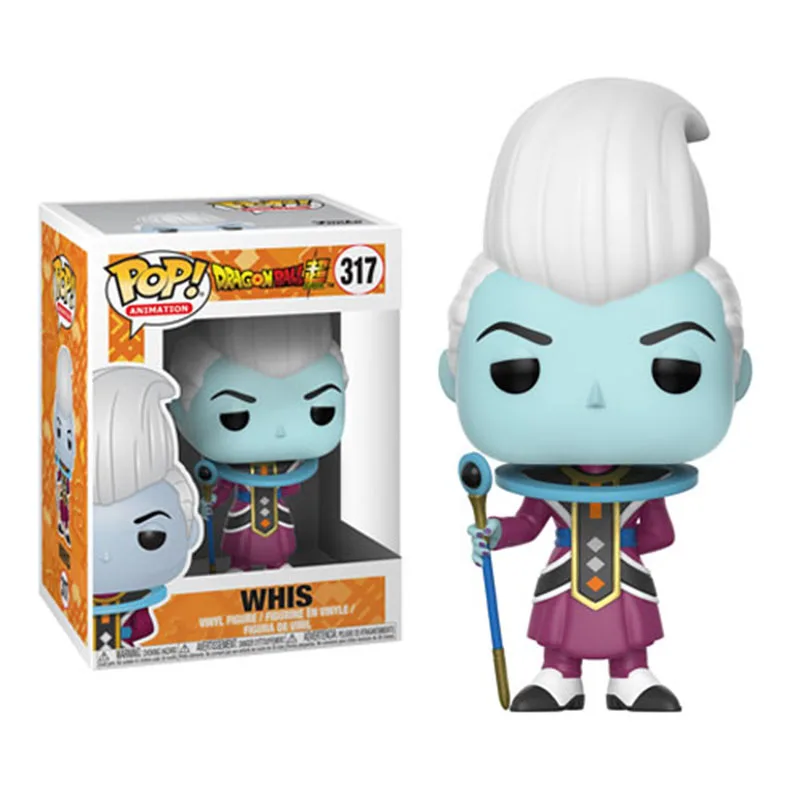 

FUNKO POP Dragon Ball Z Angel WHIS #317 Vinyl Doll Figures Model Toys Anime Dragon Ball Action Figure Toys for Children