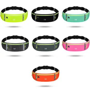 

2020 3 Pockets Running Belt Phone Pouch Waist Bag Reflective Strip Sports Travel Fanny Pack for Men Women