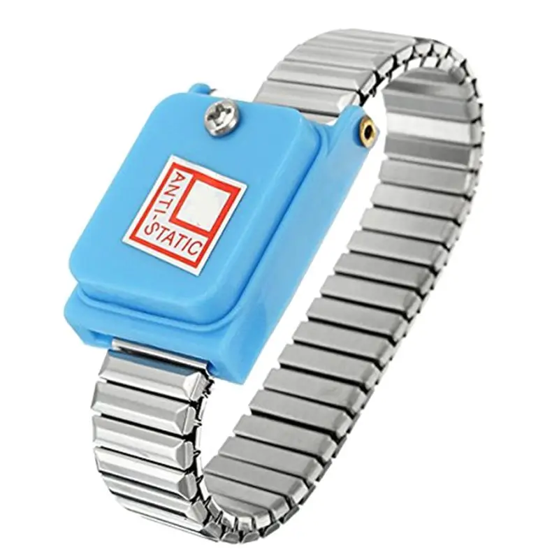 

Newest Metal Anti Static Wrist Band Strap Wireless Adjustable ESD Wristband Discharge Electronic Work Cordless Bracelet Supplies