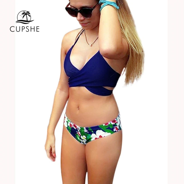 cupshe cross bikini